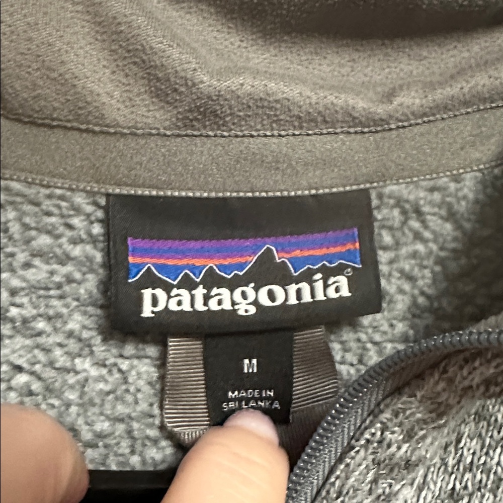 Patagonia Grey Women's Better Sweater 1/4-Zip Fleece Medium - Picture 2 of 5